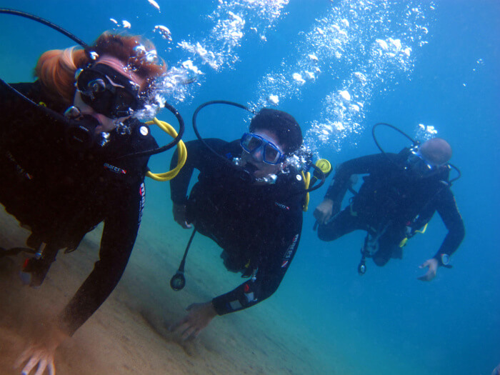 Excursion Diving baptism