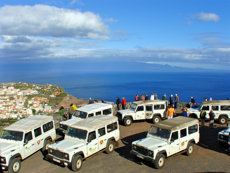 Excursion Visit to la gomera from tenerife on jeep